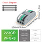 DIY GO 25PCS Universal Compact Fast BUTT Wire Connector Push-in Lever Splice Terminal Block 2/3/4/5 Pin Home LED Lighting Wiring