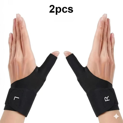 2Pcs Thumb Wrist Support Brace, Lightweight Elastic Wrist Thumb Compression Sleeve for Typing, Tendonitis, Arthritis Pain Relief