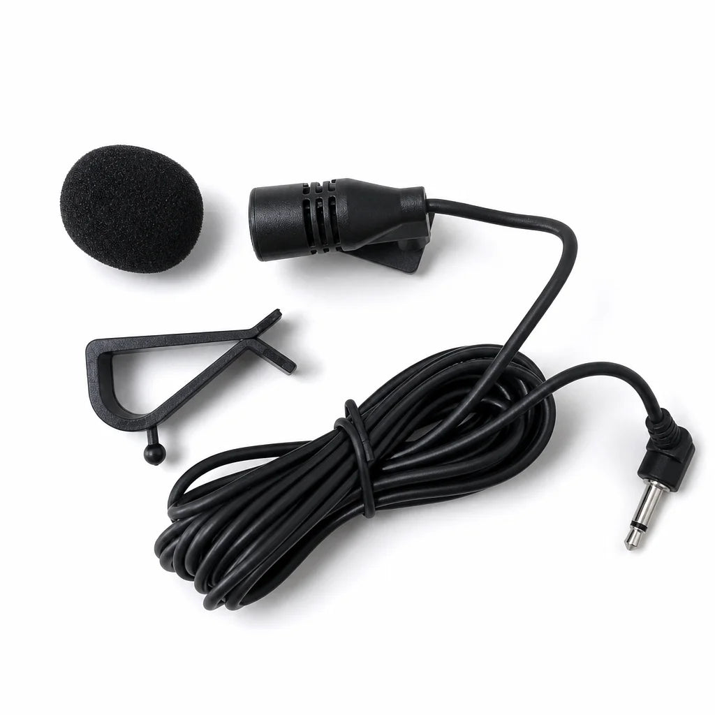 Car Audio Microphone 3.5mm Clip Jack Plug Mic Stereo Mini Wired External Microphone For Auto DVD Radio 3m Long Professionals