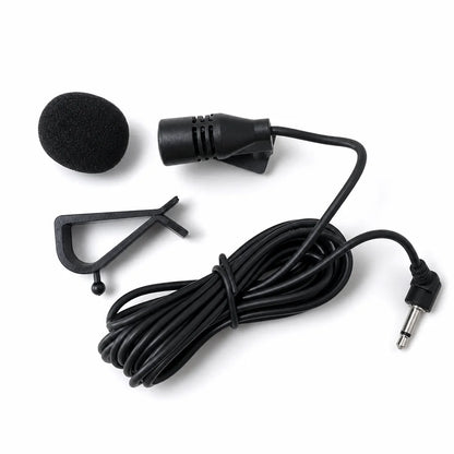 Car Audio Microphone 3.5mm Clip Jack Plug Mic Stereo Mini Wired External Microphone For Auto DVD Radio 3m Long Professionals