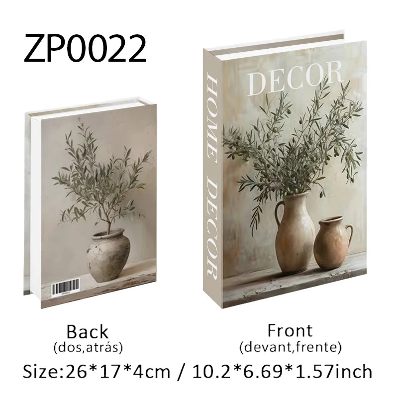 Boho Monet Matisse Luxury Fake Book Storage Box Home Interior Decoration Decorative Books Coffee Table Bedroom Living Room Decor