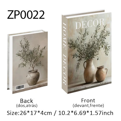 Boho Monet Matisse Luxury Fake Book Storage Box Home Interior Decoration Decorative Books Coffee Table Bedroom Living Room Decor