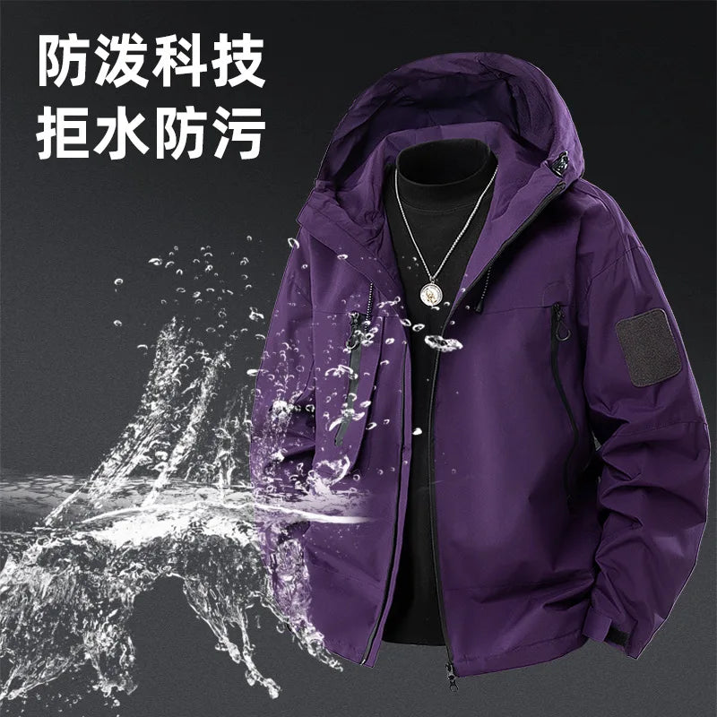 Men autumn and winter cotton jacket, warm and comfortable padded thick down jacket 2023 New double-sided cotton jacket M-5XL