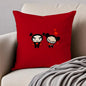 Kawaii P-Pucca Anime Cushion Cover Pillowcase Anti-dustmite Invisible Zipper Short Plush Sofa Cushion