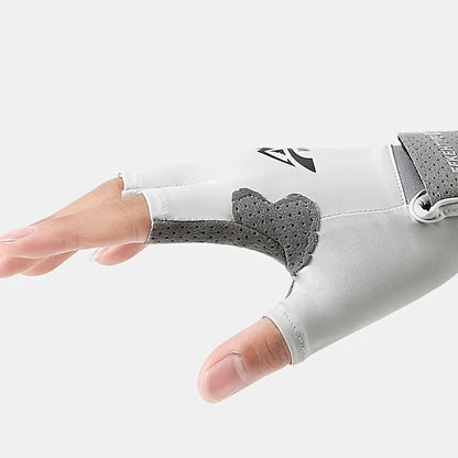 Fingerless Gloves for Men Women UV Sun Protection Half Finger Glove for Fishing Paddling Sailing Rowing Sports Gloves