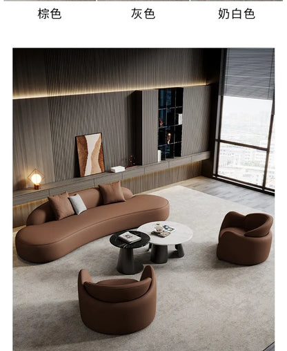 American Creative Living Room Sofa Modern Luxury Hotel Lobby Beauty Salon Lounge Reception Sofa Designer Office Furniture FYOS