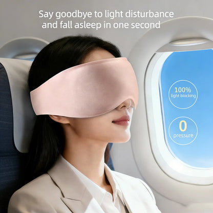 3D sleep eye mask with 3D shading and nasal wing memory cotton gravity for nap time,Light Blocking,Eye mask for sleeping