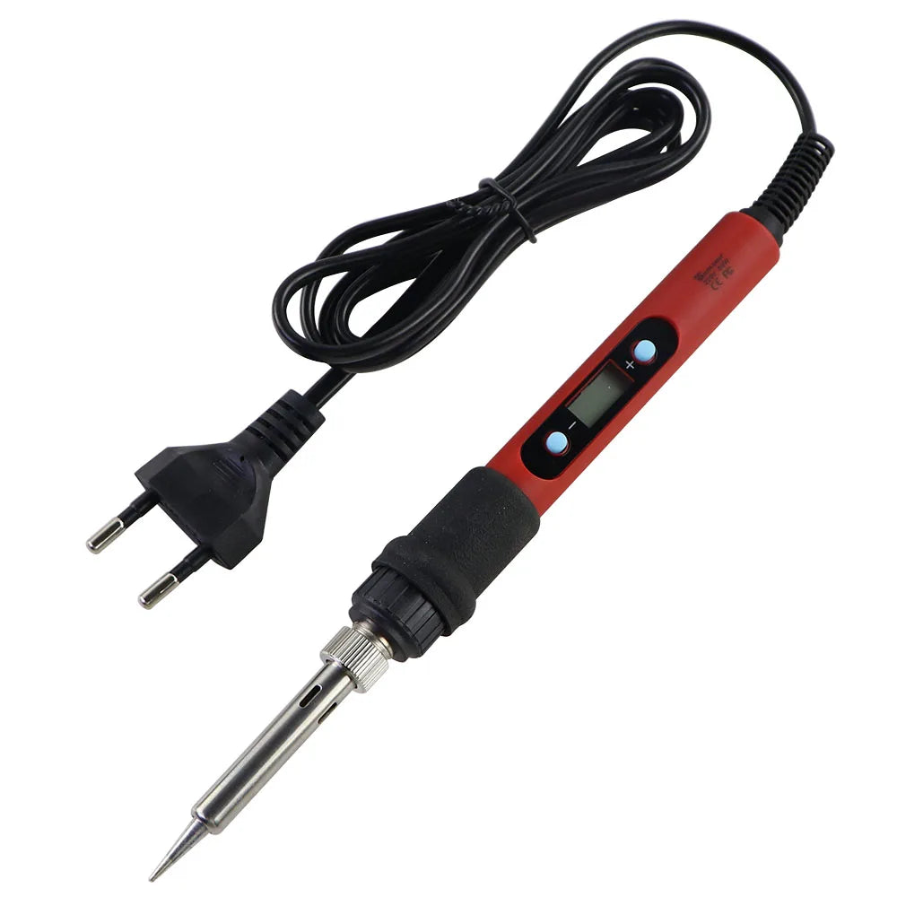 60W 80W Electric Soldering Iron LCD Digital Display Adjustable Temperature Welding Repair Tools 220V / 110V Solder Wire Tips