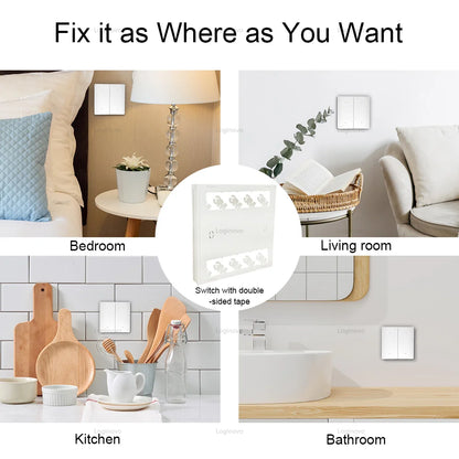 Zigbee Scene Switch Button 4 Gang Wireless Switch Push Button Controller Smart Home Assistant 2MQTT Automation Scenario Switch