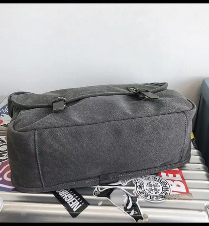 Canvas Large Capacity Mens Casual Handbags Vintage Shoulder Messenger Bag Leisure Student Satchel Package Bolsos Crossbody Bags