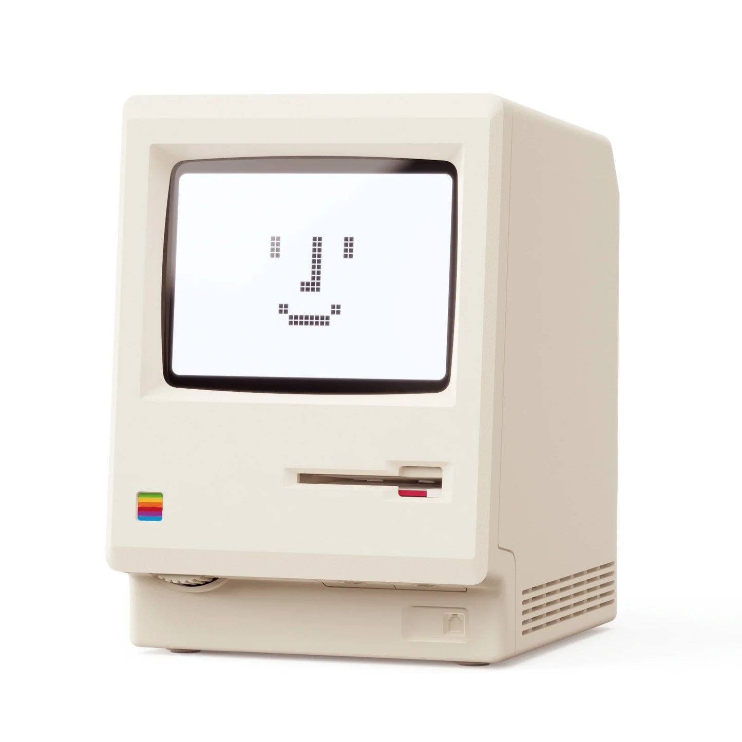 Budzik w stylu Retro Macintosh Klasyczna ozdoba na biurko z cyfrowym zegarem