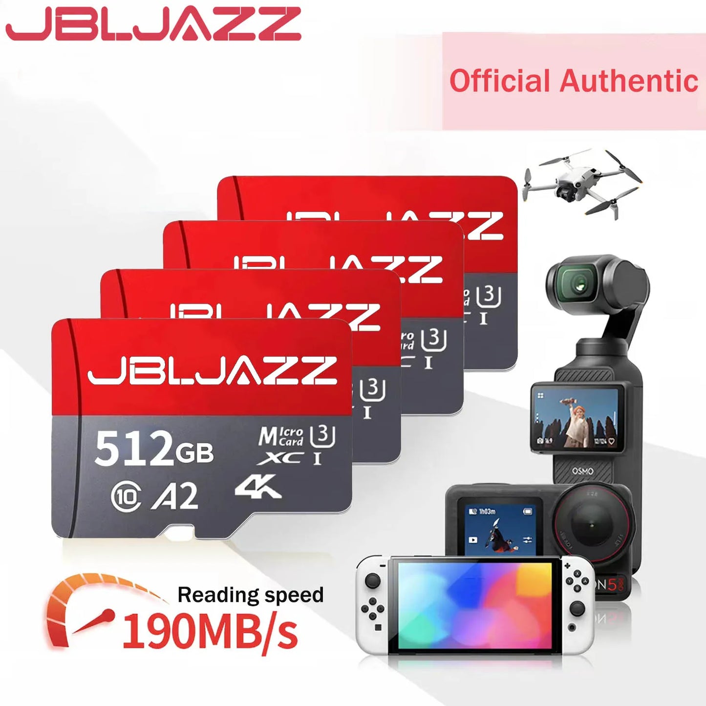 512GB TF Card High-Speed Memory Card TF Flash Card 256GB 128GB 64GB C10 U3 V30 Memory Card for SmartPhone Nintendo Switch