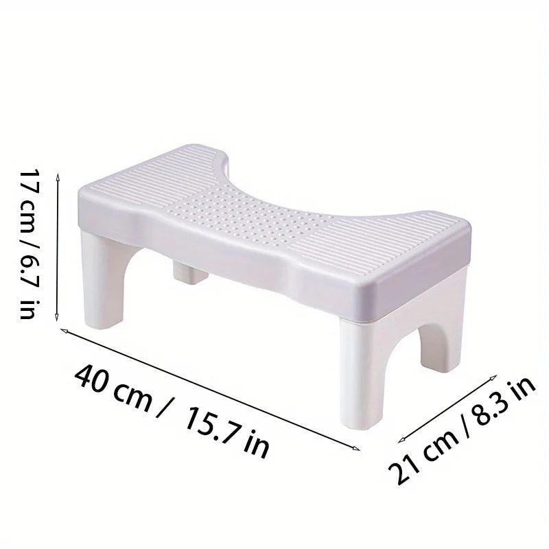 Bathroom Toilet Stool Thickened Squatting Potty Stool Footrest for Adults Kids Pregnant Women Home Toilet Aid Foot Step Stool