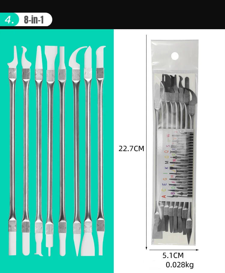 IC Chip Repair Thin Blade CPU NAND Remover BGA Maintenance Knife Remove Glue Disassemble Phone Tablet PC Knife Tools Kit