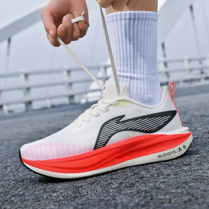 2026 New Men/women Carbon Plate Mesh Casual Sports Shoes, Breathable, Lightweight, Shock-Absorbing Running Sneakers