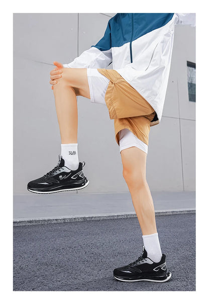 Men's breathable casual sneakers four seasons new soft sole non-slip lightweight racing outdoor running shoes speed sports shoes