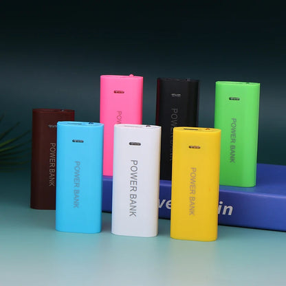 Portable Power Bank Case DIY 2Cell 18650 Battery Box For Smart Phone Charge 5V 1A For 18650 Battery With Indicator Light