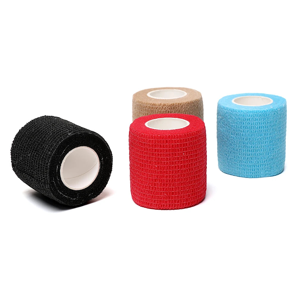12pcs of 4.8-meter elastic sports self-adhesive bandages, protecting fingers, ankles, palms, and shoulders, knee protection