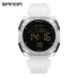 SANDA Digital Watch Multi-function Alarm Clock Luminous Waterproof Silicone Wristwatch Casual Students Electronic Watches