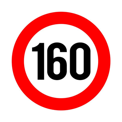 A0202# Speed Limit (110/120/150/160/200/300 km), Ø 16 cm Self-adhesive Decal Car Sticker Waterproof Auto Decors