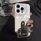 Fashion V-VRUNK phone case For iPhone 12 11 13 14 15 16 17 Max Pro Plus Mini Protective IMD Color Cover