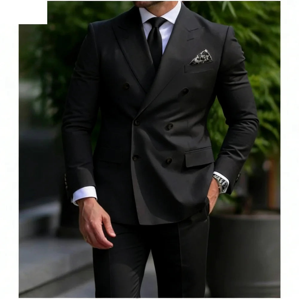 Men's Wedding Tuxedo Suit Formal Sparkling Orange Burnt 2-Piece Suit with Metal Button Trabajo Daily Wear