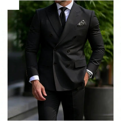 Men's Wedding Tuxedo Suit Formal Sparkling Orange Burnt 2-Piece Suit with Metal Button Trabajo Daily Wear