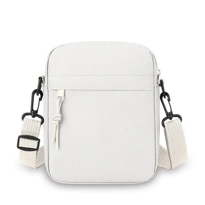 Men's and women's Single Shoulder Bag Crossbody Bags, Solid-Colored Lightweight Mobile Phone Bags for Travel Photography