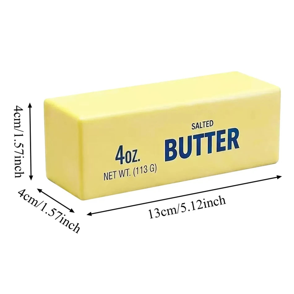 In Stock Butter Stick Squishy Toy Slow Rising Squeeze Toy Butter Bar Brick Squishy Fidget Toy Anti Stress Release Relax Gift
