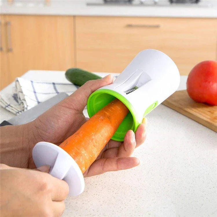 LMETJMA Zucchini Pasta Noodle Spaghetti Maker Heavy Duty Spiralizer Vegetable Slicer Vegetable Spiral Slicer Cutter  KC0335