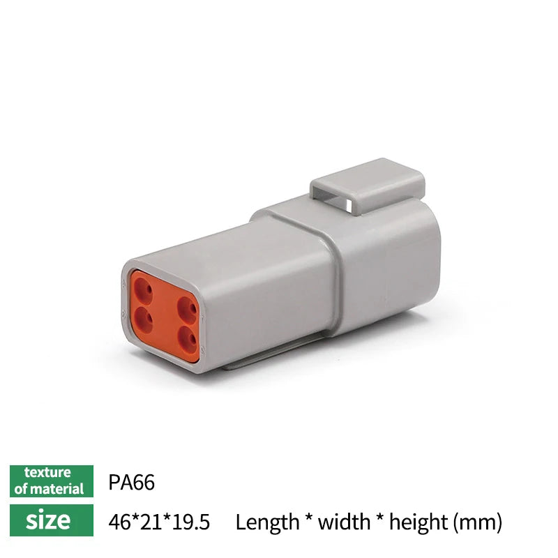 10/50/100 Sets Deutsch DTM/DT/DTP/DTF Automobile Connector Plug&Socket Male&Female Terminal DTM04-2/3/4/6/8/12 DTM06-2/3/4/6/8S