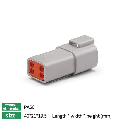 10/50/100 Sets Deutsch DTM/DT/DTP/DTF Automobile Connector Plug&Socket Male&Female Terminal DTM04-2/3/4/6/8/12 DTM06-2/3/4/6/8S