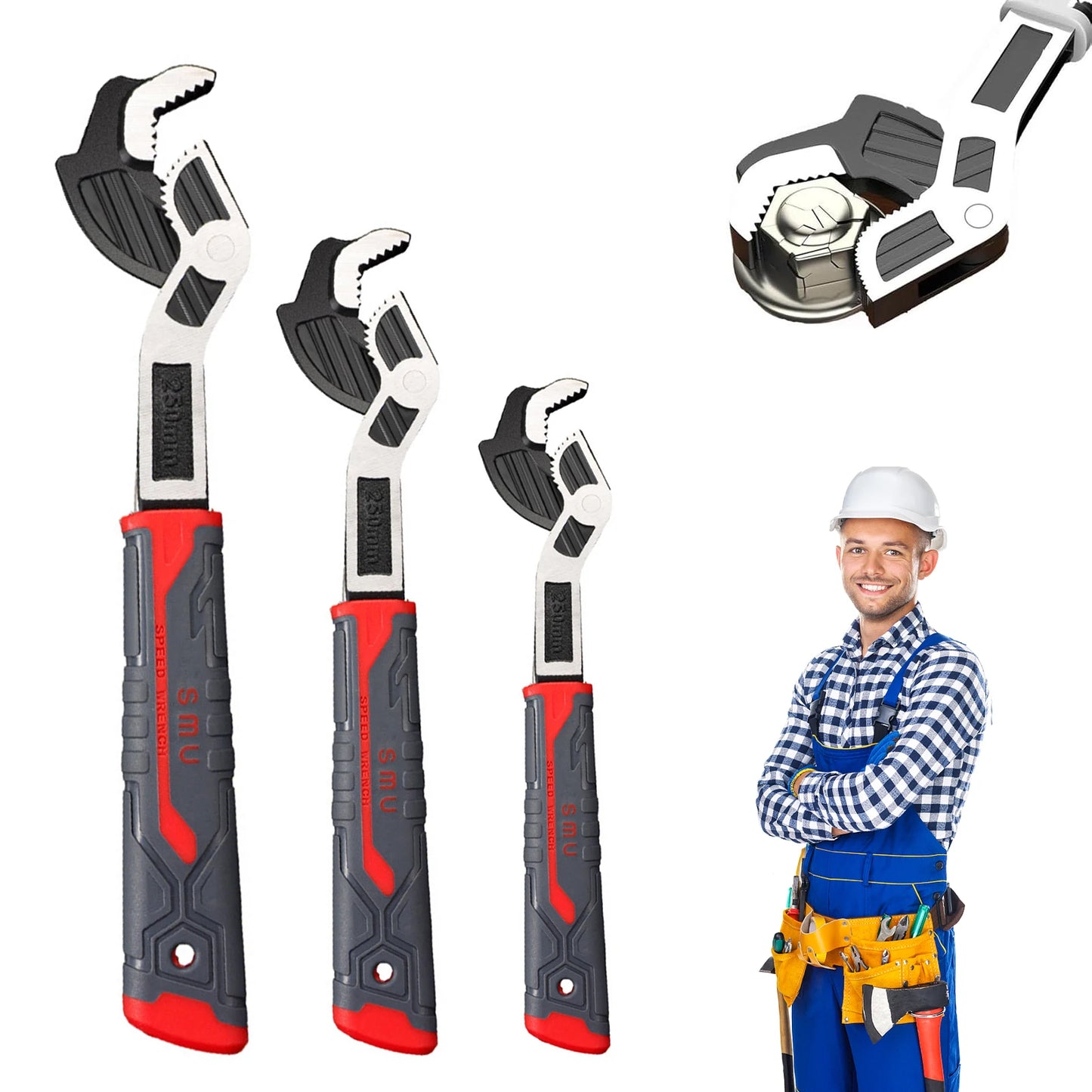 6/8/10 inch Self locking Wrenchs Universal Plumber Wrench Power Grip Suitable for Various Repair Jobs tools