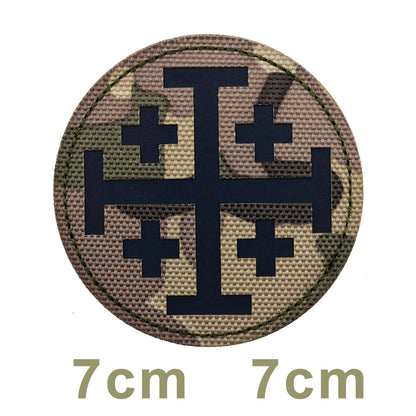 Cross Skull Finger Skeleton Tactical Clothes Vest Backpack Templar Knight Ride Bounty of Hunter Ranger Tags Magic Patch