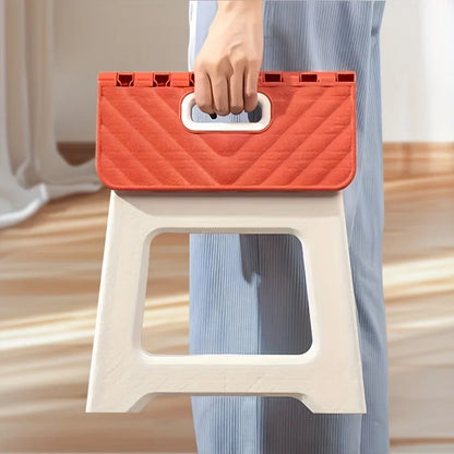 Simple Office Stool, Fashionable, Beautiful, Sturdy and Durable, Folding Stool for Home Use, Easy to Store, Office Folding Stool