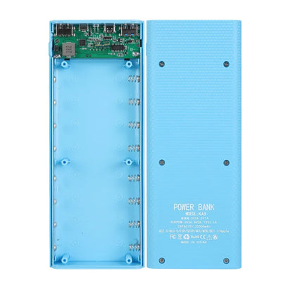 8X18650 Dual USB Power Bank Shell Micro USB Type C 5V 4.5A DIY Case Battery Charge Storage Box Super Fast Charge without Battery