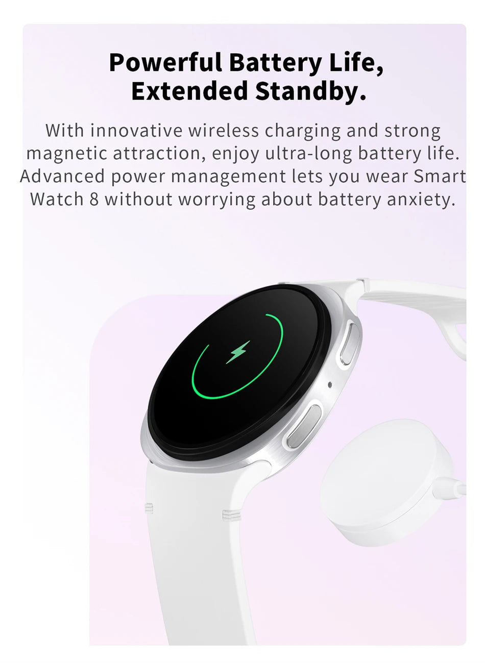 Smart Watch GPS Track Smart Watches For Men Women Sport Heart Rate Bluetooth Call NFC IP68 Waterproof Compass Smartwatch 8 Mini