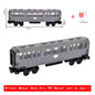 Vintage Dual Cab Train MOC Blocks, Detailed Retro Railway Locomotive, Educational DIY Toy for Train Fans, No Paper Manual