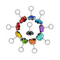 Car Theme Keychains Racing Car Party Favor Gift Goodie Bag Fillers Wristbands Carnival Reward Party Decoration Supplie Gift
