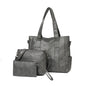 3 Set Women's New High-quality PU Leather Shoulder Cross-body Bags Luxury Designer Ladies Messenger Commuting Versatile Handbags