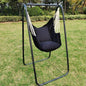 Free-Standing Hanging Chair Set with Metal Stand, Capacity Indoor/Outdoor Swing Chair, Portable Hammock Chair for Patio/Garden