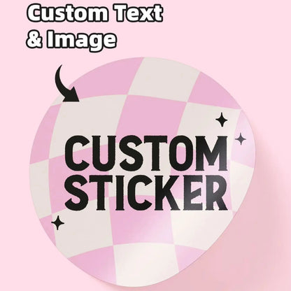 1-120Pcs Round Custom Stickers, Personalized Text Image Labels for Favor Pouches, Cookie Packaging & Party Invite Seals