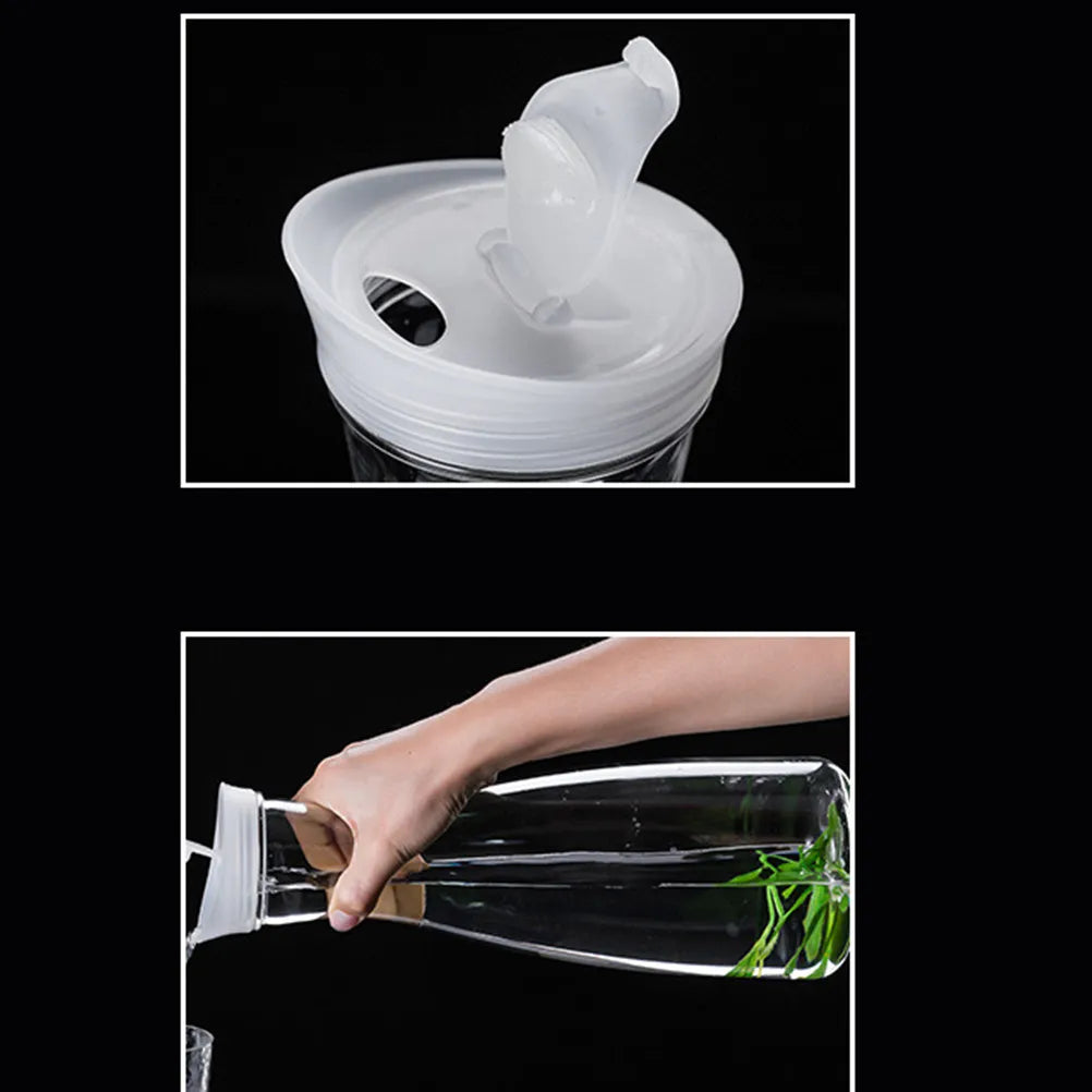 1600Ml Plastic Water Pitcher Transparent Juice Pot Food-Safe PP Material for Hot Cold Beverages Home Party Picnic Pool Use