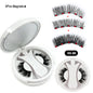 5 Magnets Glue Free Magnetic Lashes 3D Fluffy Faux Mink False Eyelashes With Mirror Case & Applicator