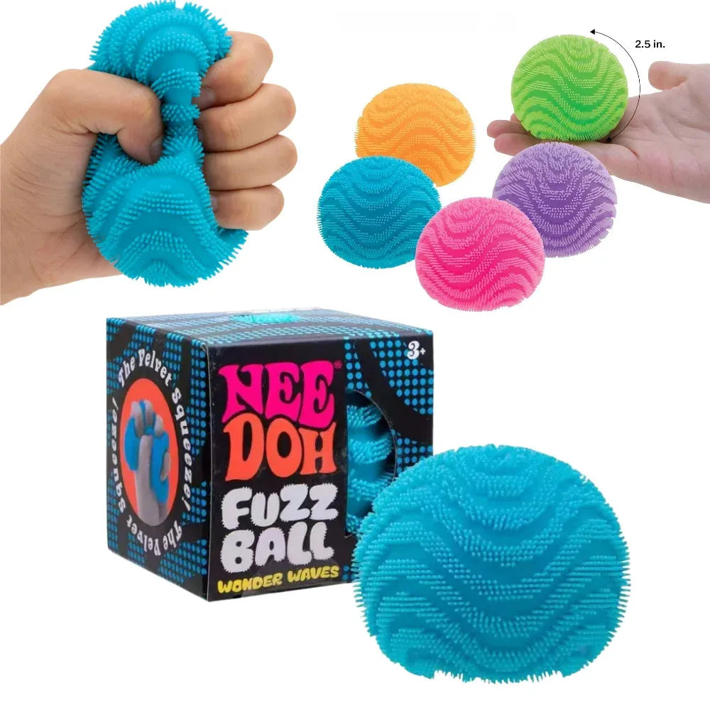 NeeDoh Fuzz Ball Blind Box Series Squishy Ornament Stress Relief Toys Suitable For People Under Pressure Fun Soft Stress Ball
