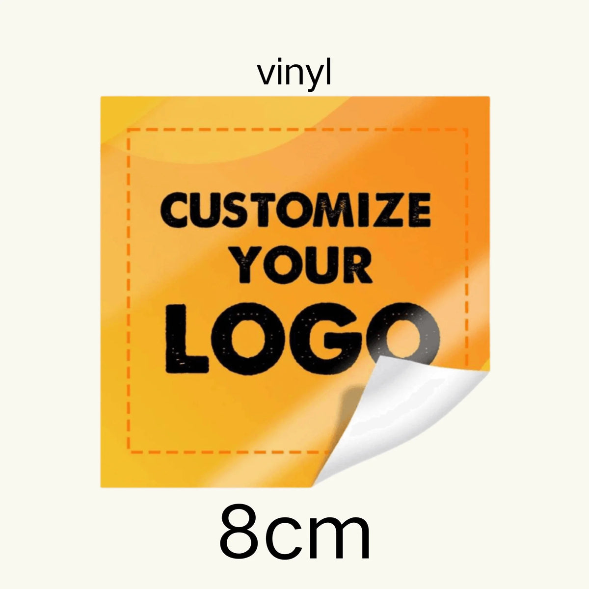 Custom Stickers PVC Waterproof Die Cut Vinyl Logo Labels Square Personalized Sticker for Laptop Birthday Party Wedding Business