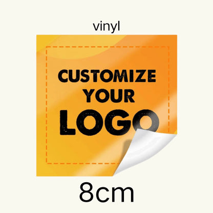 Custom Stickers PVC Waterproof Die Cut Vinyl Logo Labels Square Personalized Sticker for Laptop Birthday Party Wedding Business