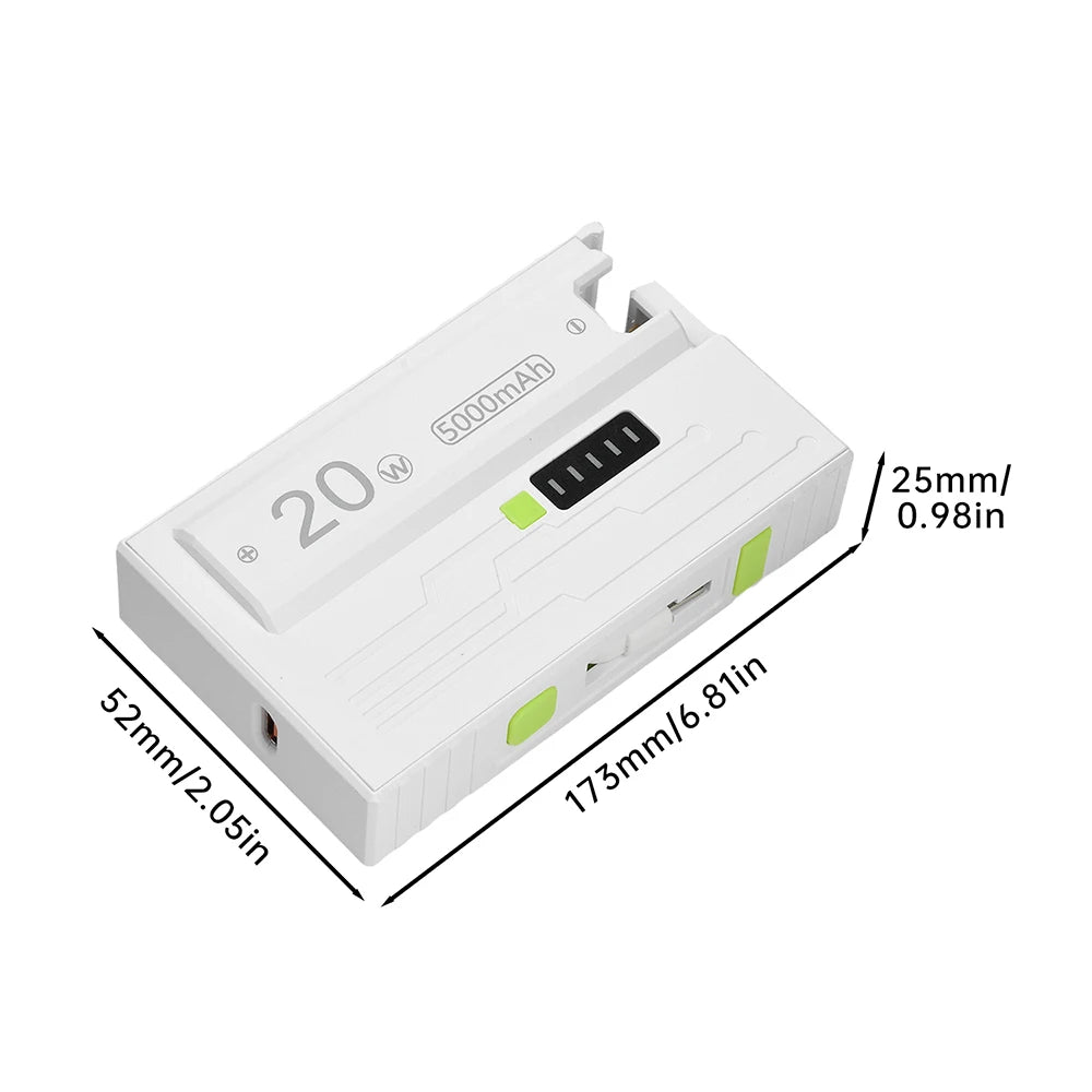 Power Bank Case 1 *21700 Battery Box DIY Kit USB Type-C 20W Fast Charging Power Bank Box Dual Mode Suppors Small Current