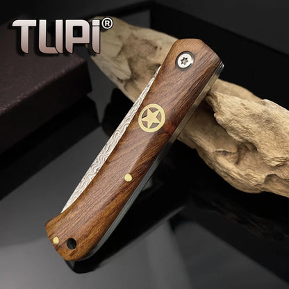  Damascus steel Folding Knife Fruit Paring Vegetable Cutter Utility Knife Pocket Knife for Cooking Kitchen Accessories