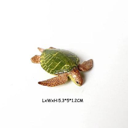 Simulation Chinese Softshell Leatherback Sea Turtle Snapping Turtles Tortoise Ocean Animal Model Education Toy Figures For Kids